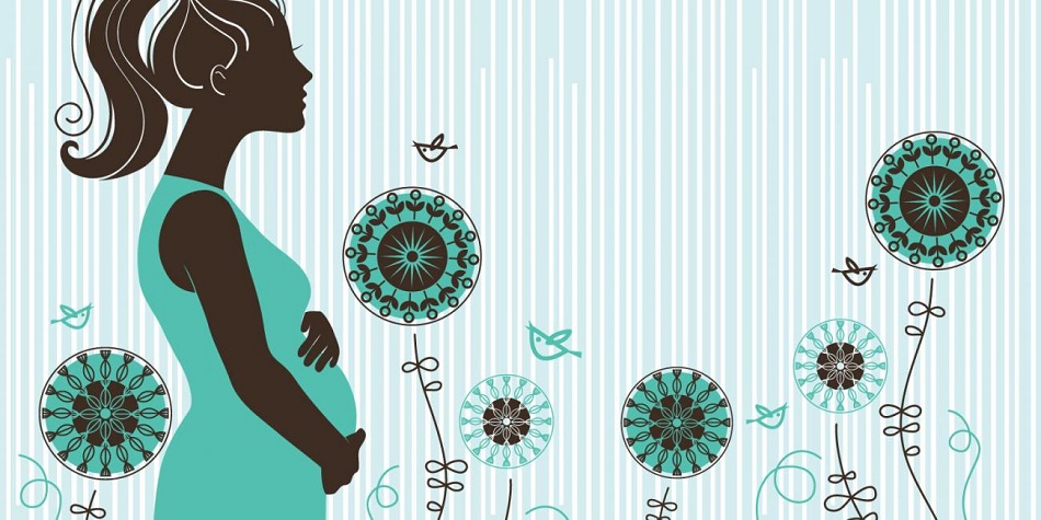 illustration of a pregnant woman